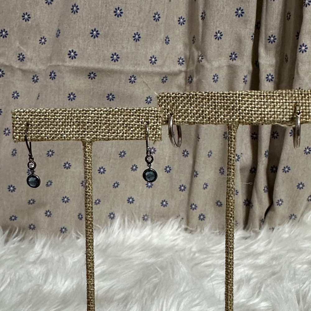 Elegant Blue Dangle Earrings